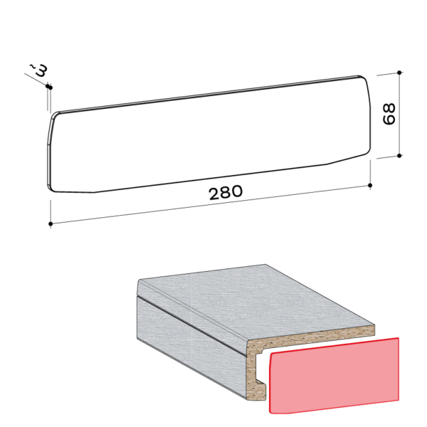 Werzalit Zubehör für Fensterbänke