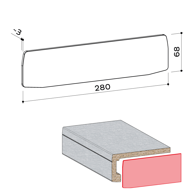 23.072.001 Seitenabschlusskappe exclusiv system 65 - https://www.werzalit.com/fr/exclusiv-systeme-appui-de-fenetre-systeme-interieur/