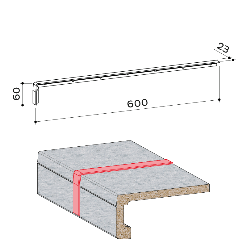 24.080.001 Fensterbank Verbindungsprofil exclusiv system 65 - https://www.werzalit.com/fr/exclusiv-systeme-appui-de-fenetre-systeme-interieur/