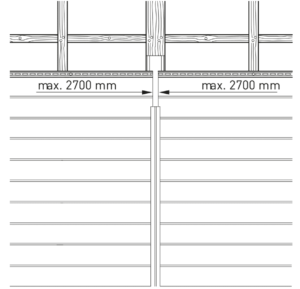 selekta horizontale Verlegung Fuge - https://www.werzalit.com/es/selekta-aluminium/